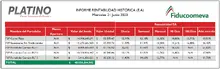 Platino, informe de rentabilidad histórica 21 de junio