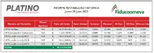 Informe rentabilidad Platino 29 junio